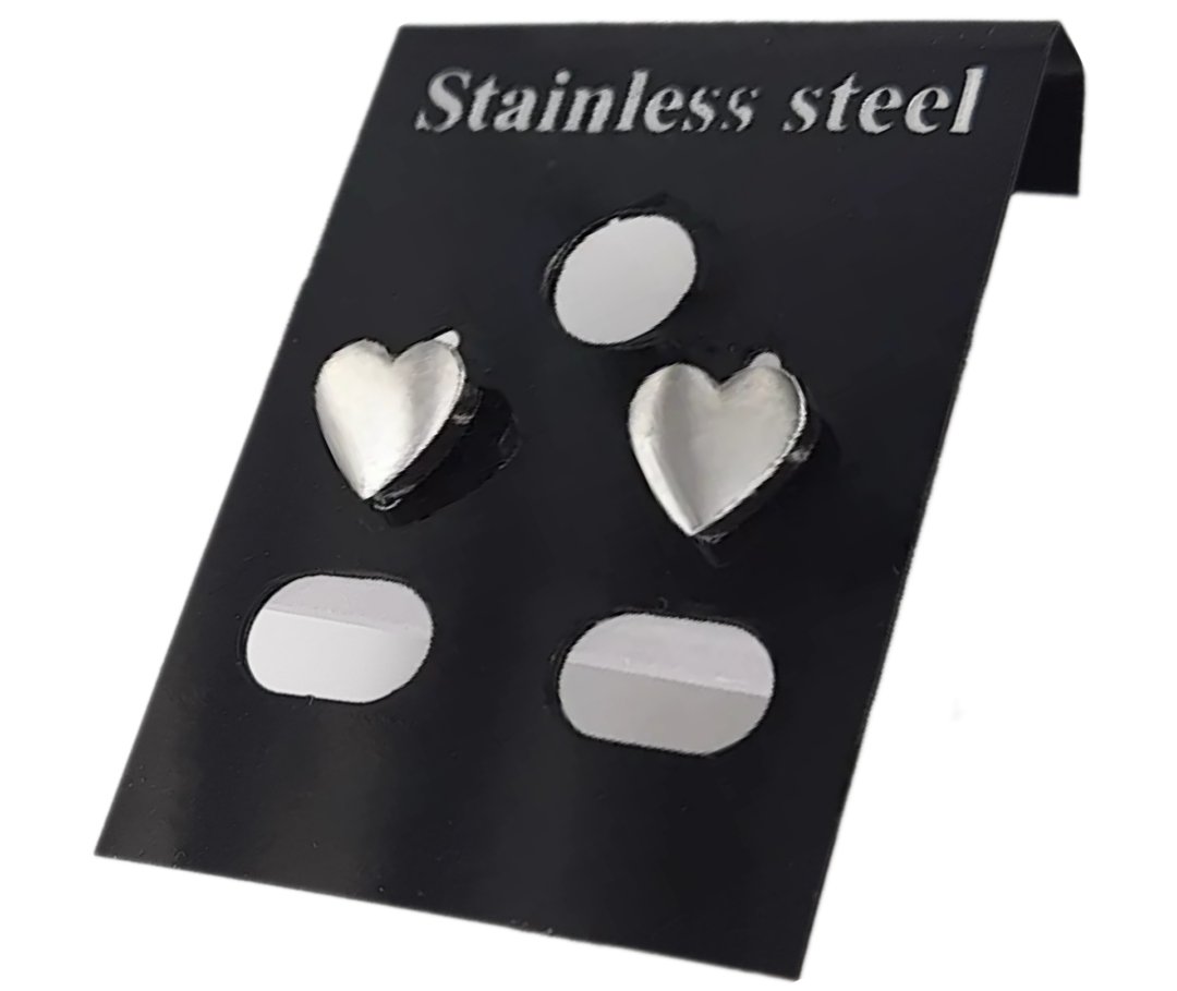 Kolczyki stal chirurgiczna na prezent ładne serce serduszko