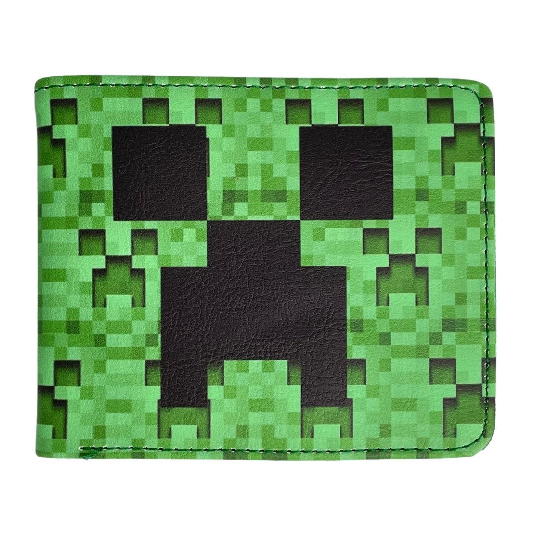 Portfel Rozkładany Minecraft Creeper Ekoskóra Zielony