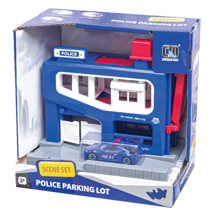 PARKING POLICYJNY + AUTO METALOWE ZABAWKA DLA DZIECI