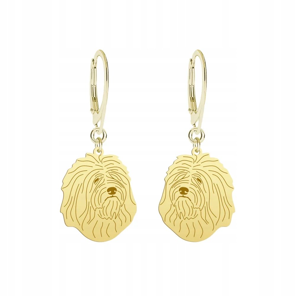 Kolczyki Złote z psem Odis 925 Biżuteria Bigle Prezent Kobieta GRAWER