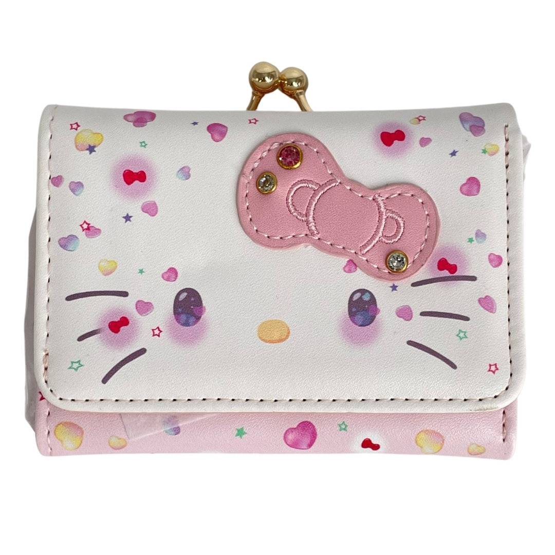 Portfel Rozkładany Na Zatrzask Różowy Cukierkowy Hello Kitty
