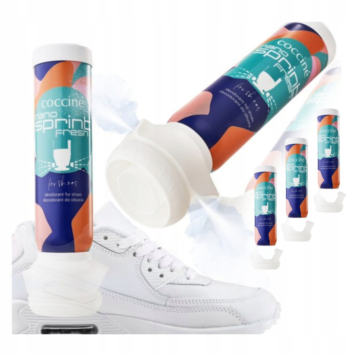 Zestaw 3x Dezodorant do Butów z Nano Cząsteczkami Odświeżacz Fresh Sport