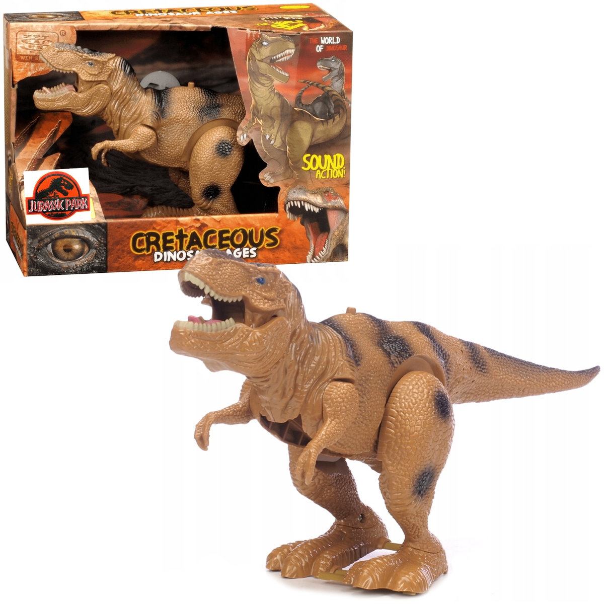 DINOZAUR CHODZĄCY NA BATERIE ZABAWKA DLA DZIECI