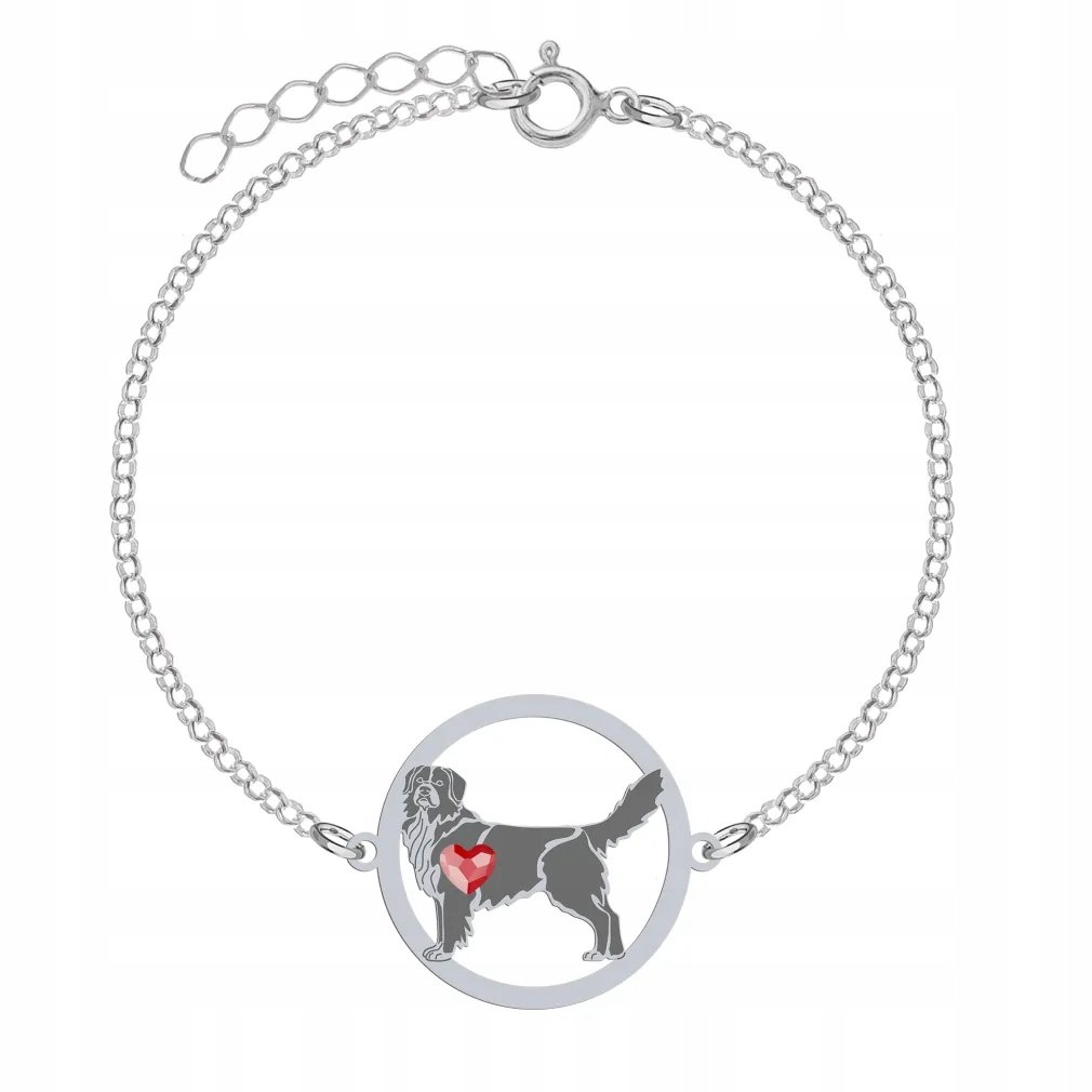 Bransoletka Srebrna Nova Scotia Duck Tolling Retriever 925 Prezent GRAWER