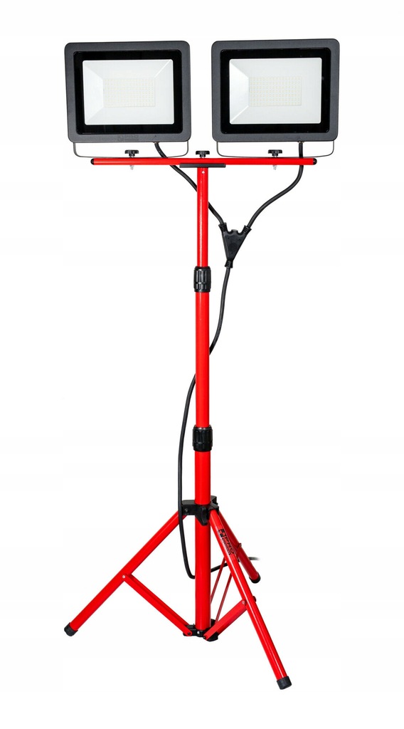 Reflektor Led Ze Statywem Warsztatowy 2 X 100W Pro IP65, 6500K
