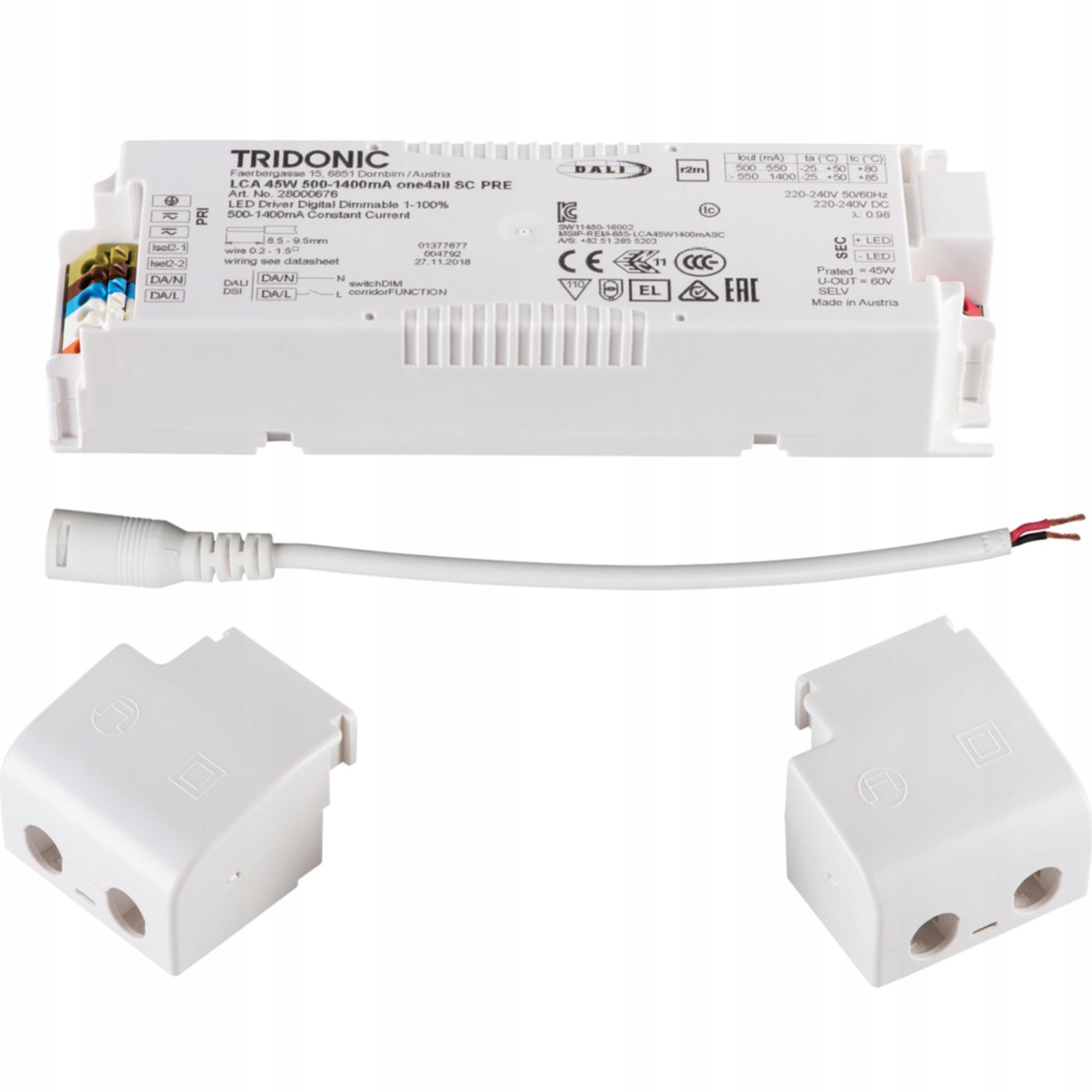 Zasilacz Do Paneli Led 45W IP20 950 mA Biały Kanlux