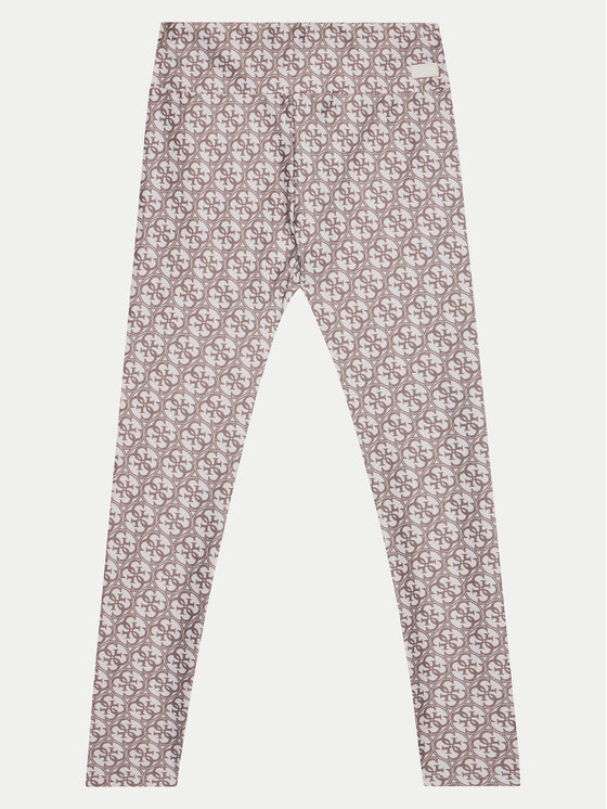 Guess Legginsy J5RB03 MC01P Beżowy Slim Fit