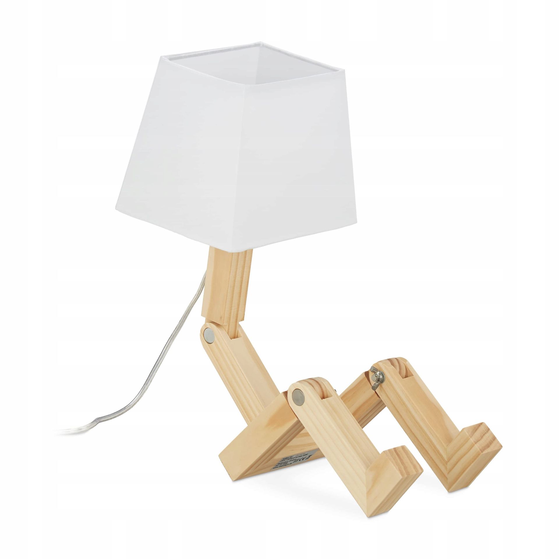Relaxdays Lampa stołowa robota, regulowana,