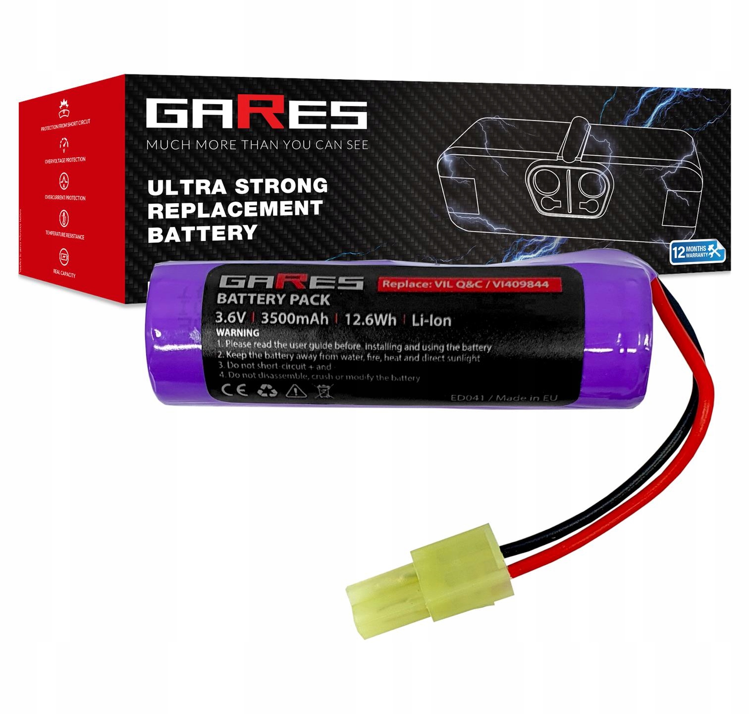 Bateria do Vileda Quick & Clean 8654396211 VI409842 3,6V 3,5Ah