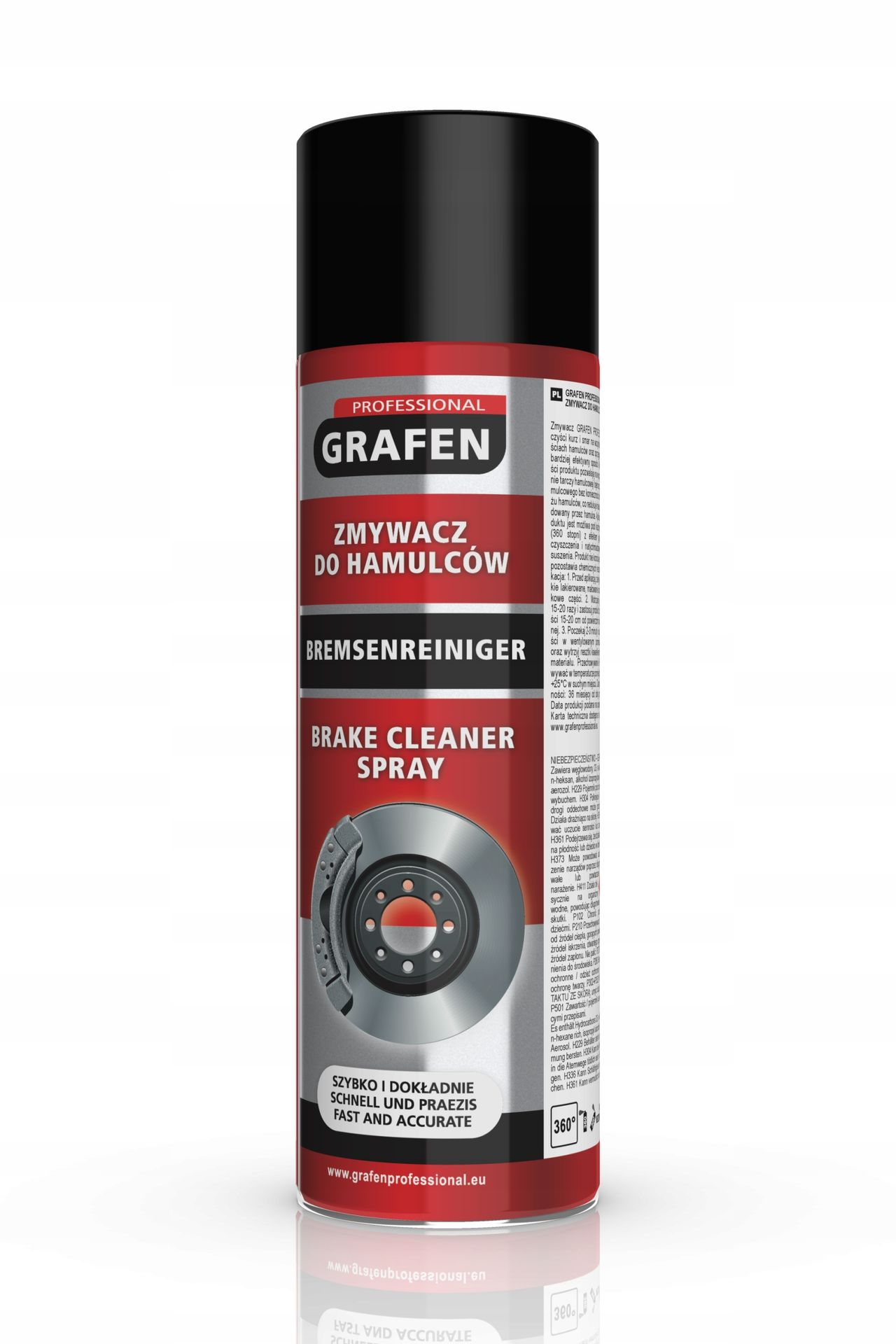 Zmywacz do czyszczenia hamulców Grafen Professional 500 ml