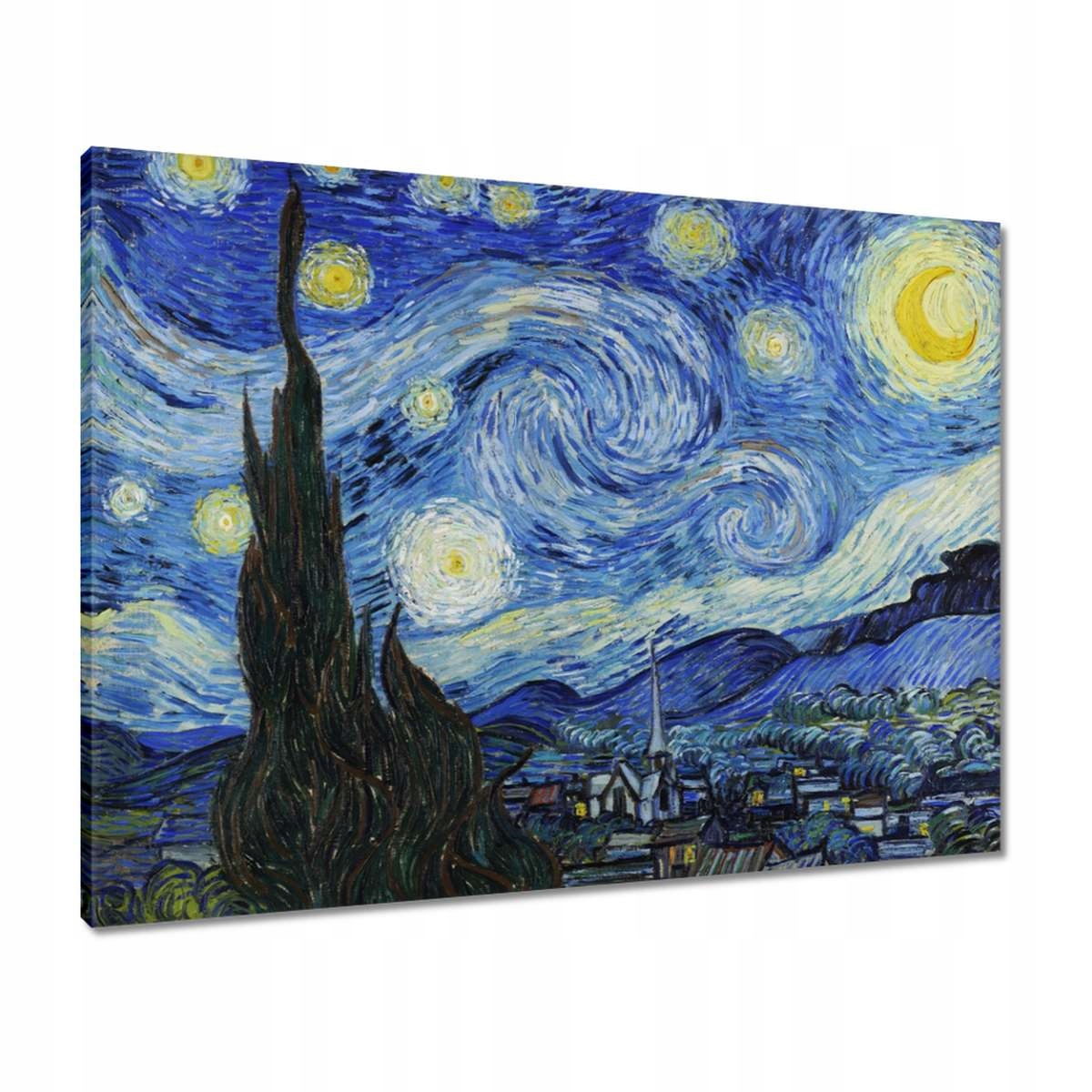 Obrazy 80x60 Gwieździsta noc Van Gogh