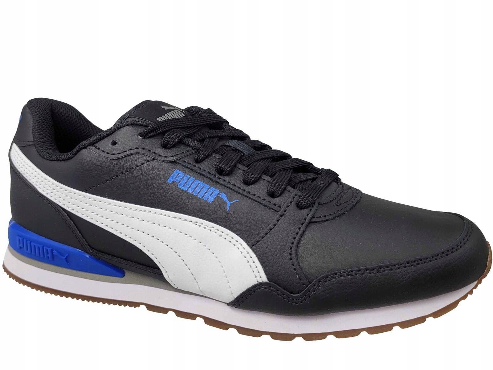 Puma St Runner V3 384855 24 Buty Męskie Joggery Czarne Skórzane
