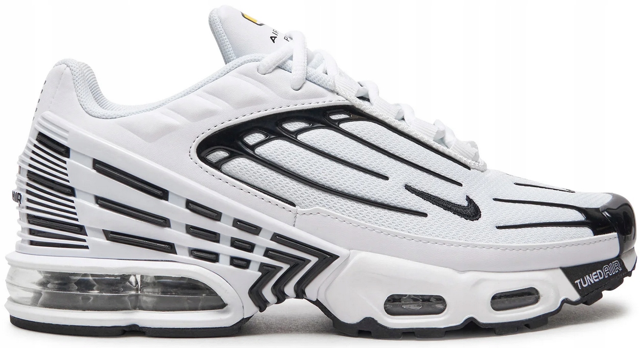 Buty Damskie Sportowe Lekkie Białe Nike Air Max Plus 3 Gs R. 38,5