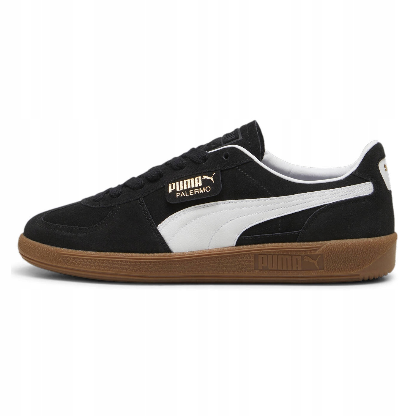 Buty męskie trampki sportowe Puma Palermo 39646310 skórzane czarne 46