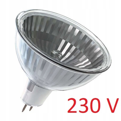 Żarówka Żarnik Halogenowa Halogen Reflektor MR16 GU5.3 230V 432lm 35W 50mm
