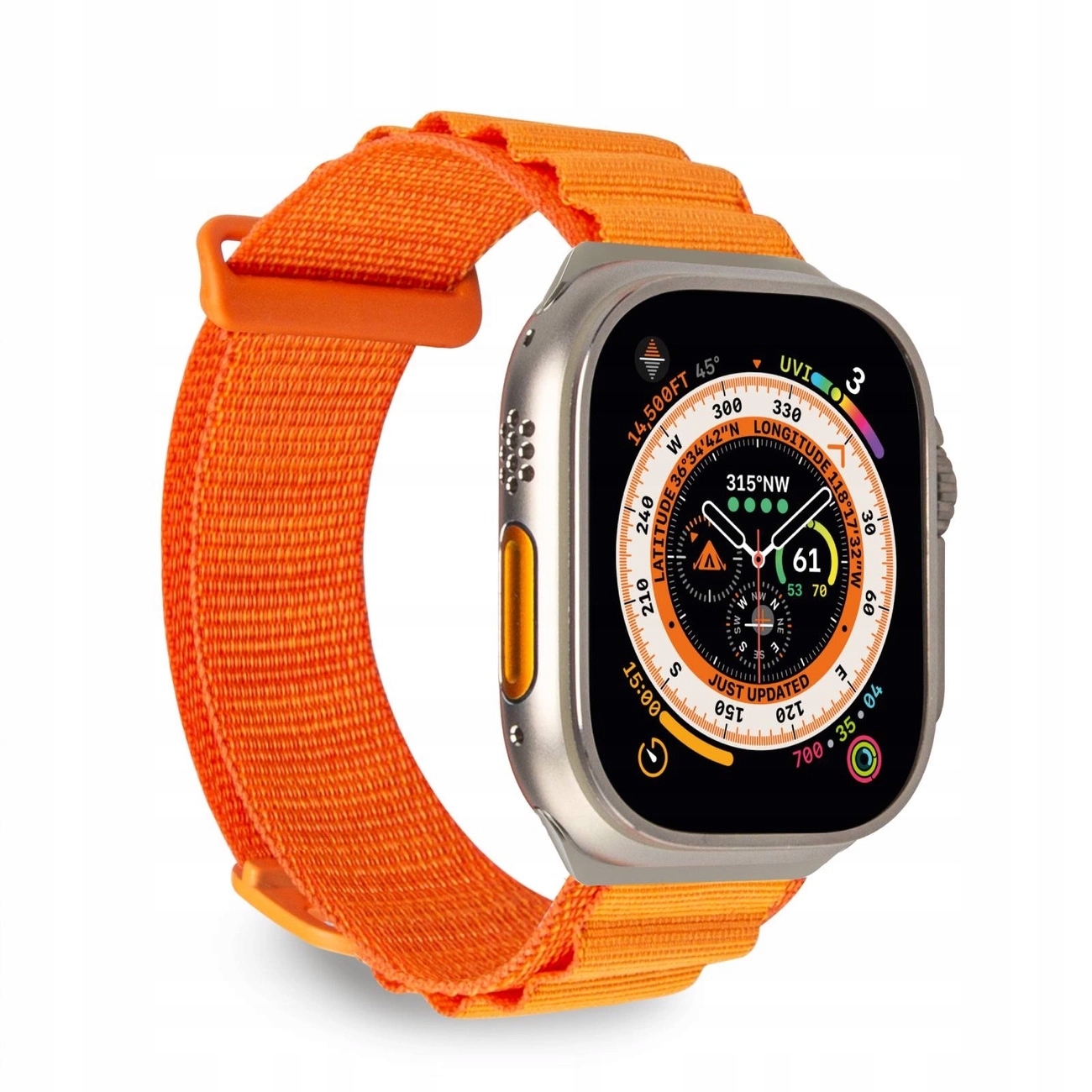Puro 'extreme' polyester watch band for Apple Watch 42-44-45-49mm, orange