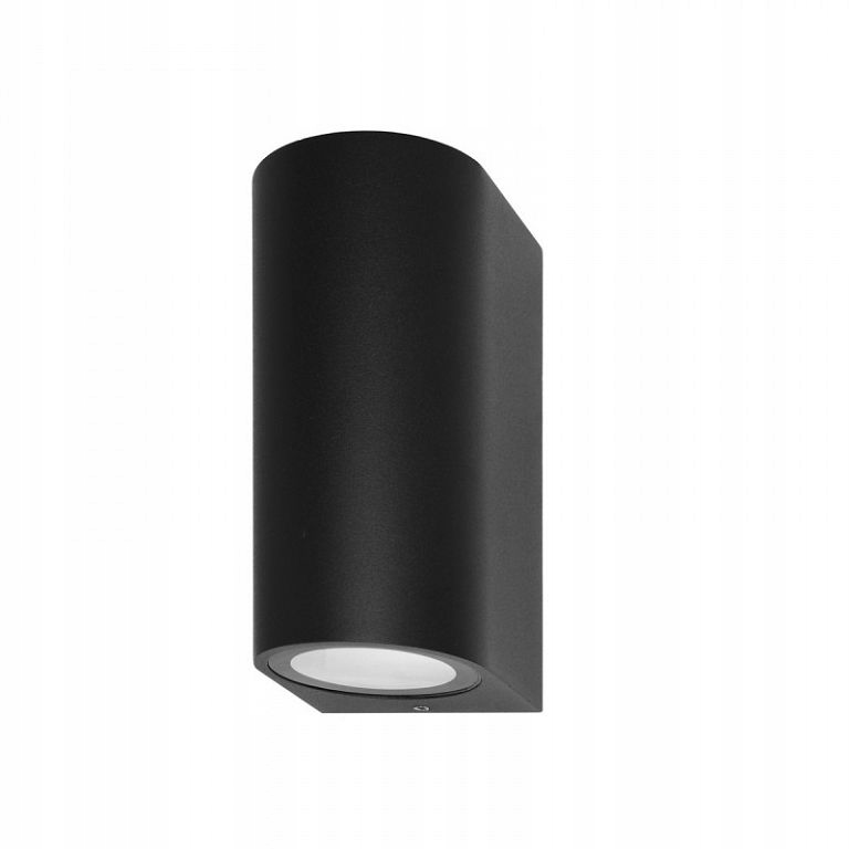Kinkiet, lampa zewnętrzna elewacyjna Genta 2R czarna
