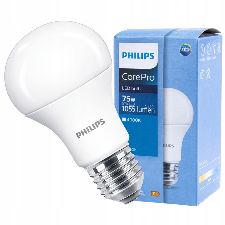 Żarówka Led CorePro LEDbulb Nd 10-75W E27 neutralna biel Philips