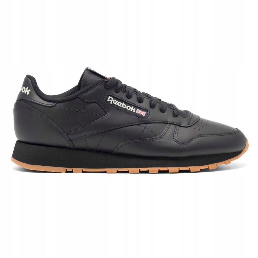 Buty męskie sportowe skórzane Reebok Classic Leather 100008493 czarne 40,5