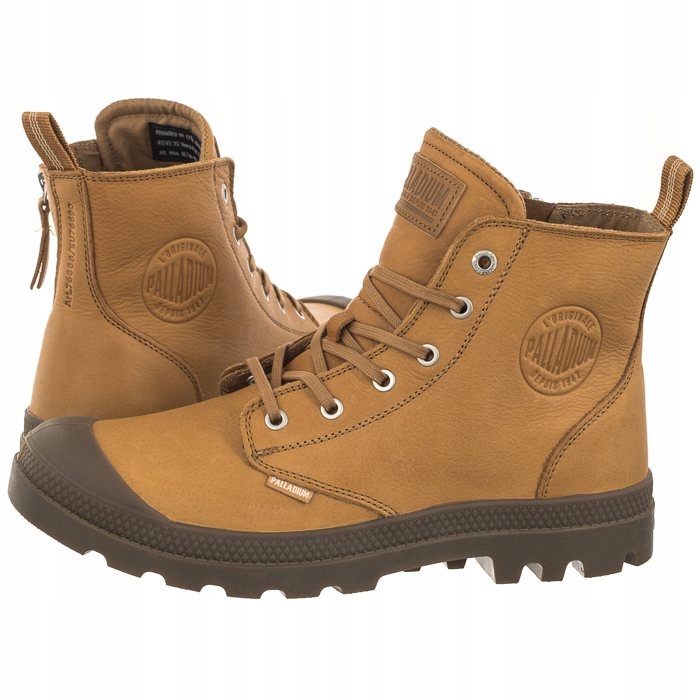 Buty Trapery Skórzane Męslie Palladium Pampa Zip Lth Ess 76888-252