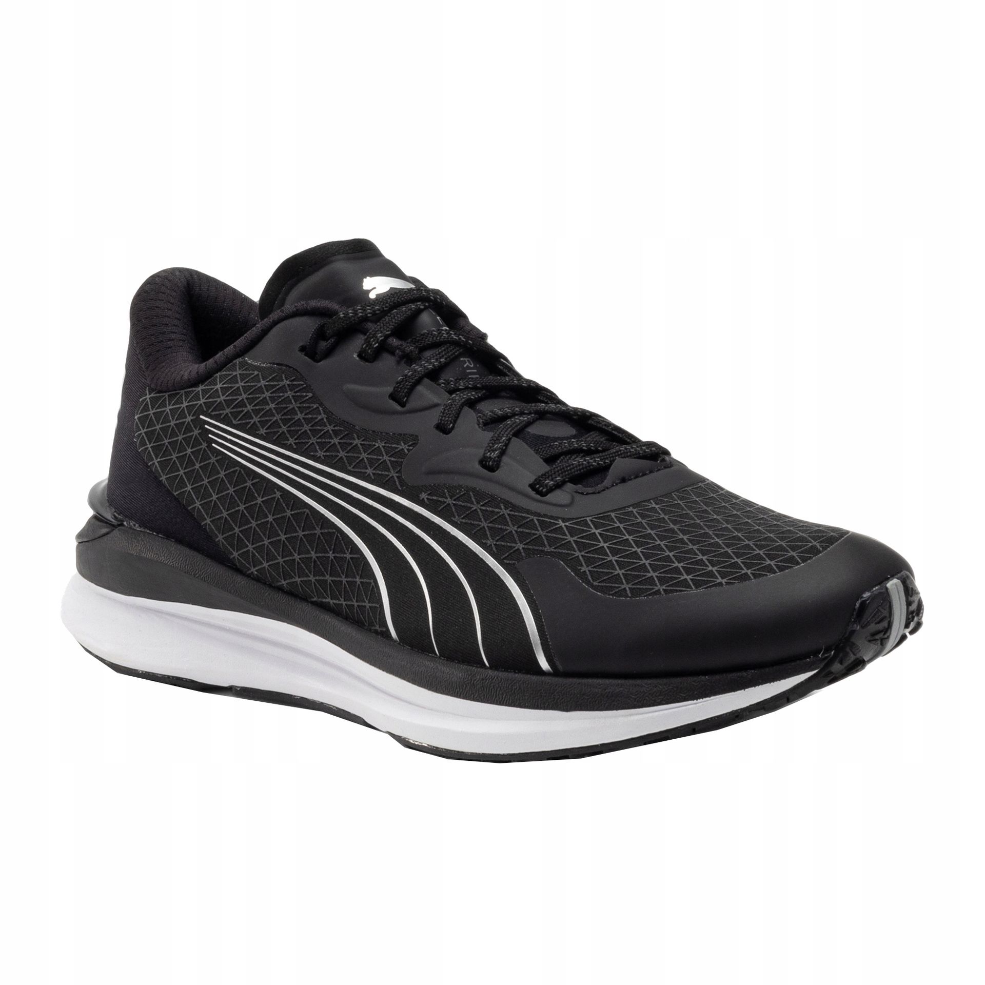 Buty do biegania damskie Puma czarno-srebrne 376897 01 36