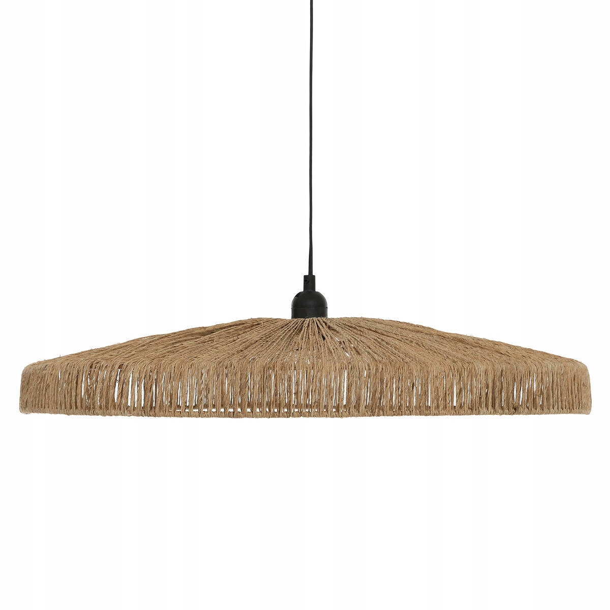 Lampa Wisząca Sufitowa Nad Stół Pleciony Klosz Jutowy Ø 58 cm