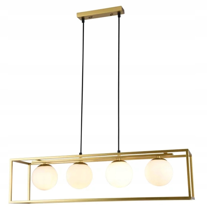 Lampa sufitowa wisząca Avelin 3, 4*E27, złota, Gtv