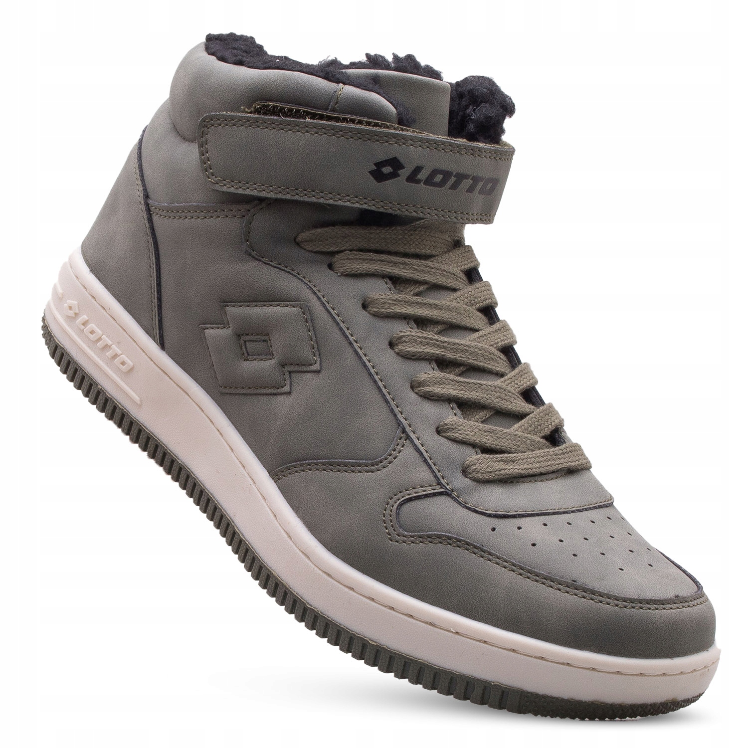 Buty Zimowe Męskie Lotto Ocieplane Sportowe Wysokie Paliot Fur 2400192U