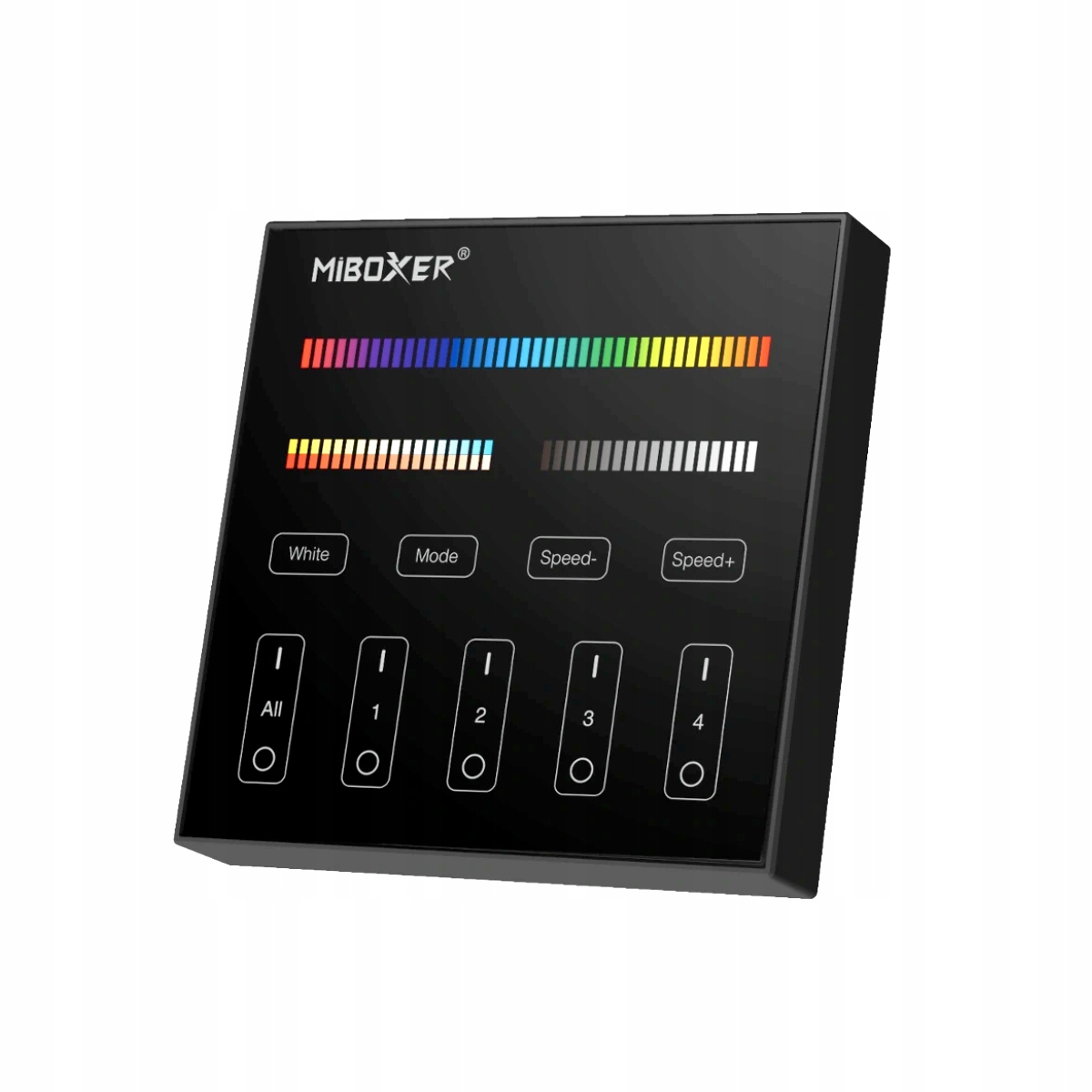 Sterownik Led Panel Naścienny Rgb+cct Milight B4 Miboxer Czarny