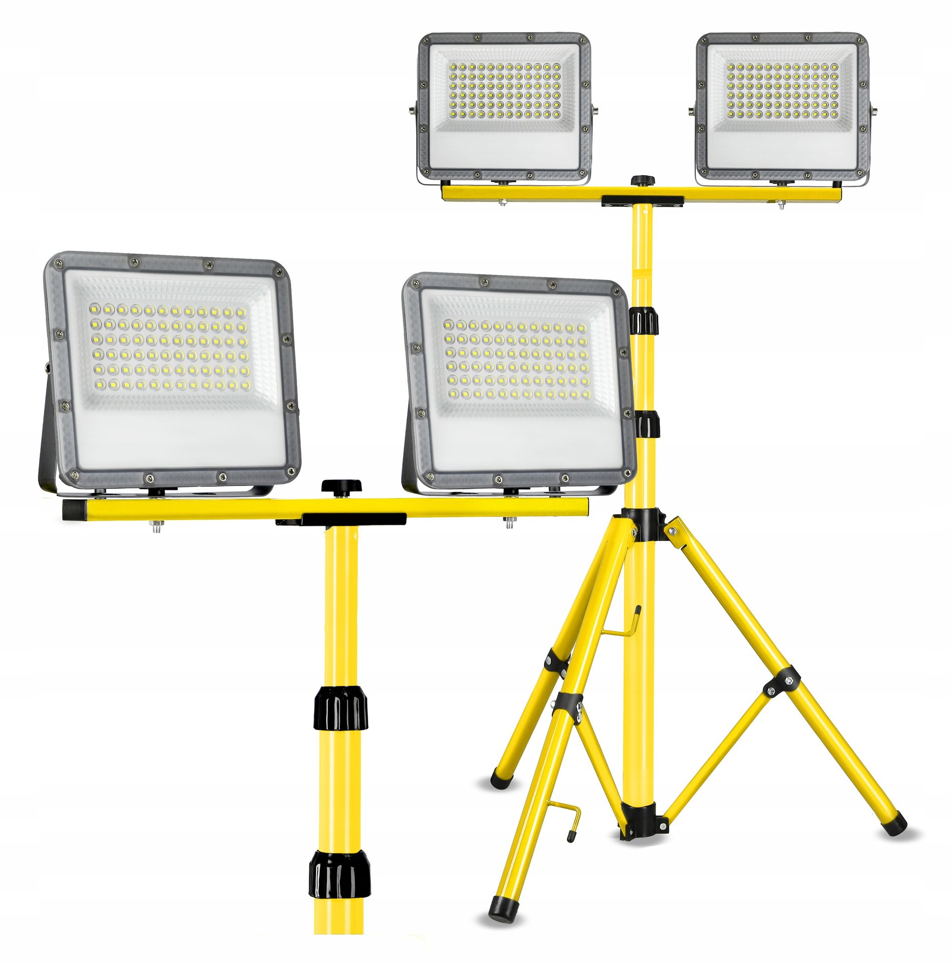 Halogen Led Budowlany Statyw Naświetlacz 200W Reflektor 22000lm Soczewkowy