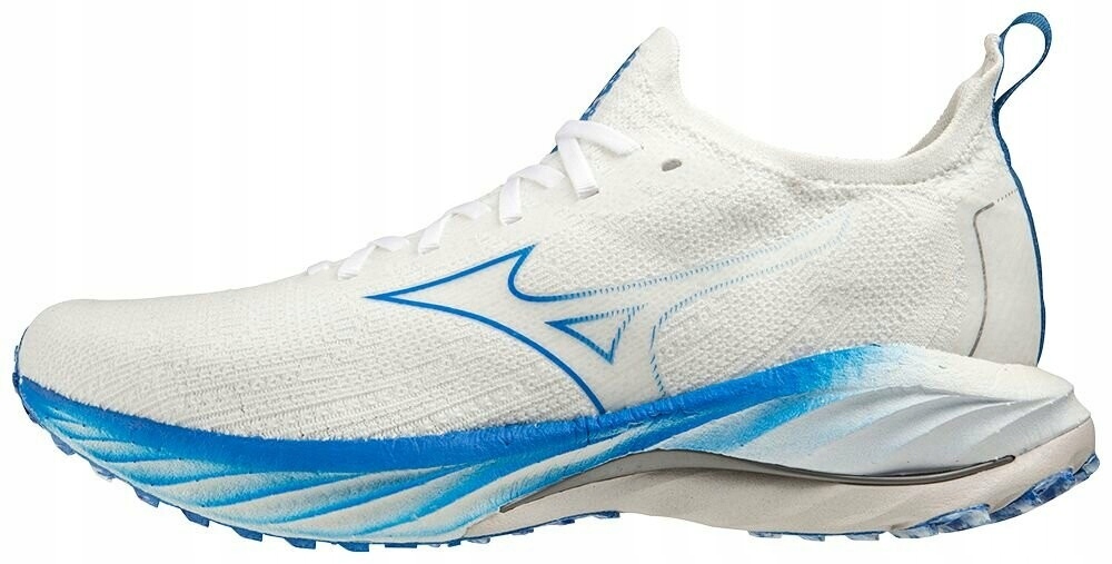 Mizuno Wave Neo Wind /Biały/8401 C/Niebieski spokój/46.0/11.0