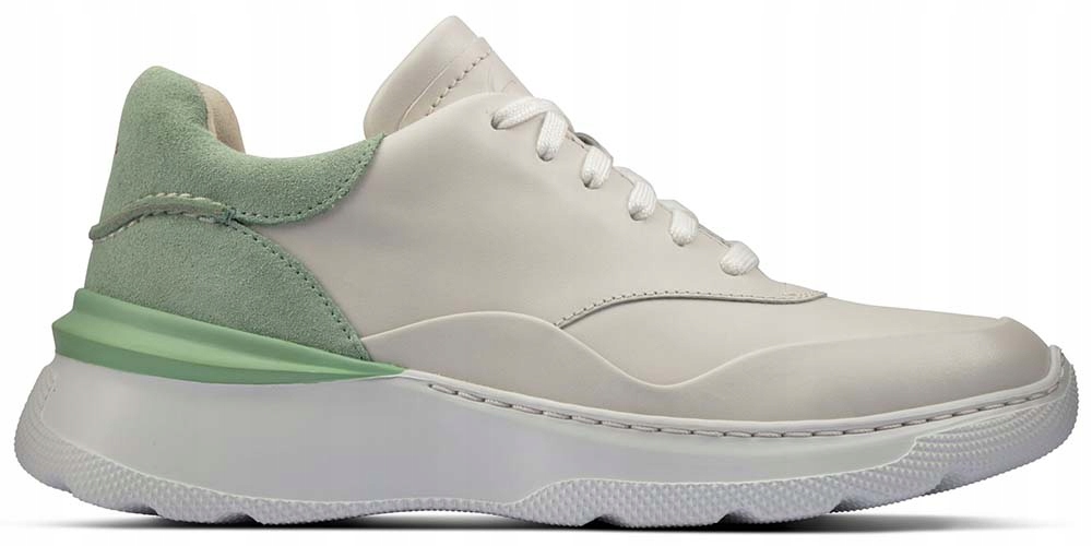 Sportowe Clarks SprintLiteLace skóra zielone 35,5