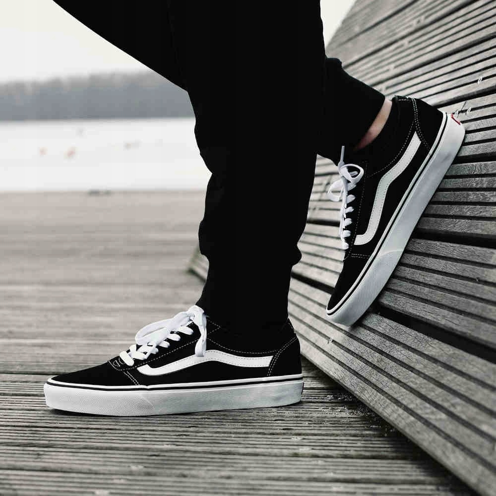 Vans Ward Trampki Czarne Ze Skórą Czarne 42 Ż3B