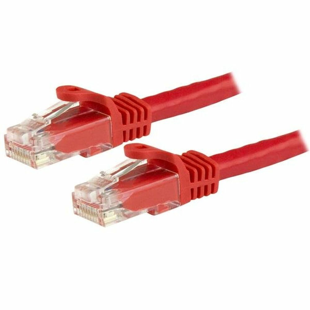 StarTech.com 3m Cat6 UTP RJ45 Gigabit Patch Cable Snagless - Kabel sieciowy Cat 6 - czerwony - 3 m - Cat6 - U/UTP (UTP) - RJ-45 - RJ-45