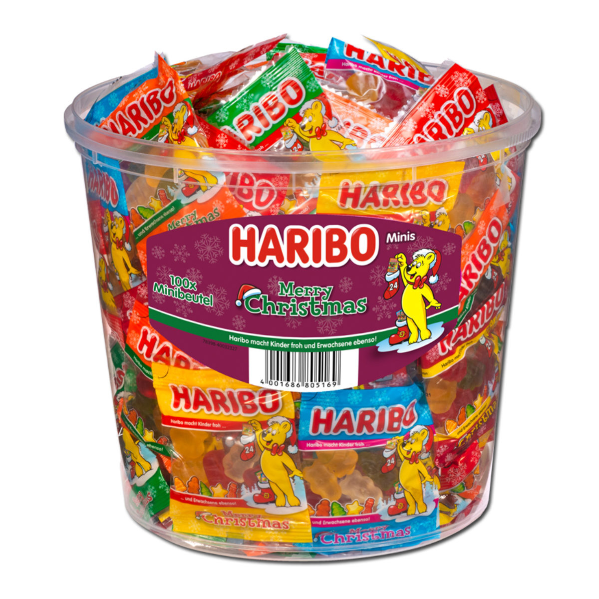 Żelki HARIBO Merry Christmas Minibeutel 100 szt , 1 kg