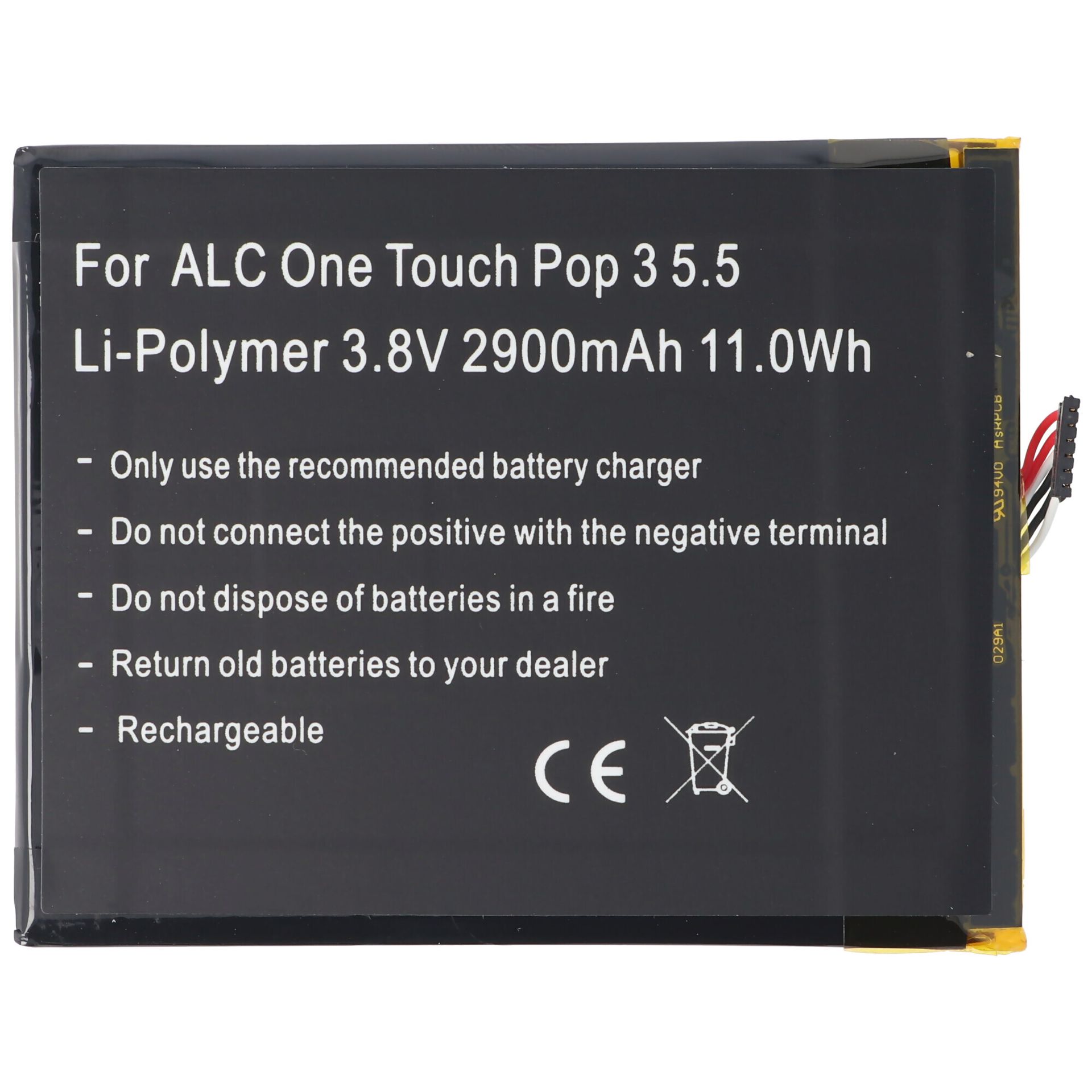 Bateria odpowiednia dla Alcatel One Touch Pop 3 5.5, OT-5025, TLp029A1, CAC2910008C1