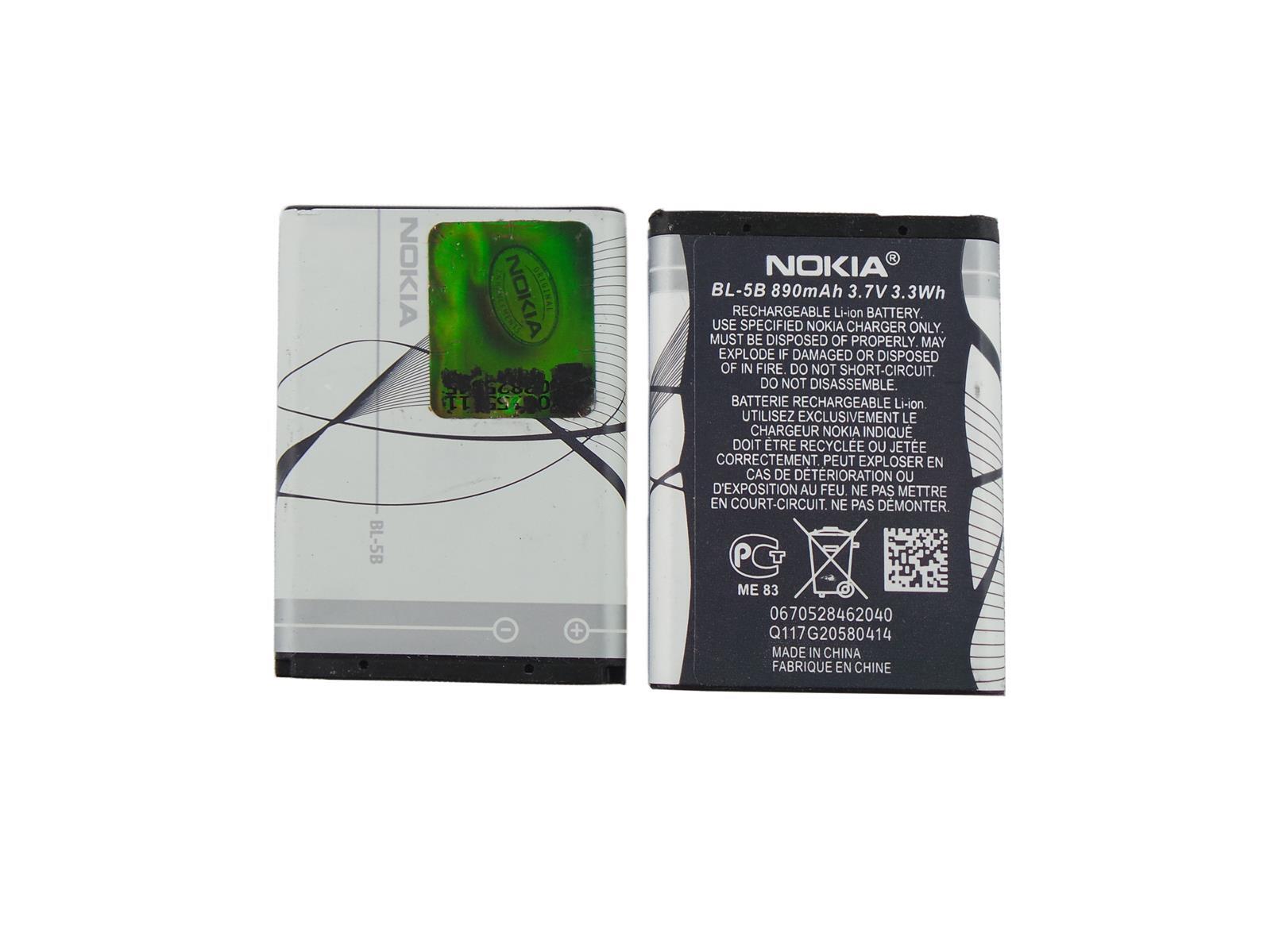 Oryginalny Akku Nokia BL-5B dla 3220, 3230, 5070, 5140, 5140i, 5200 5300