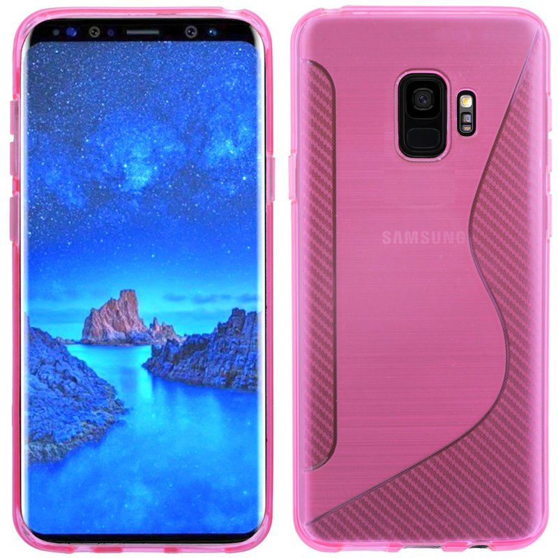 Silikonowe etui ochronne na telefon komórkowy Samsung Galaxy S9 Różowy