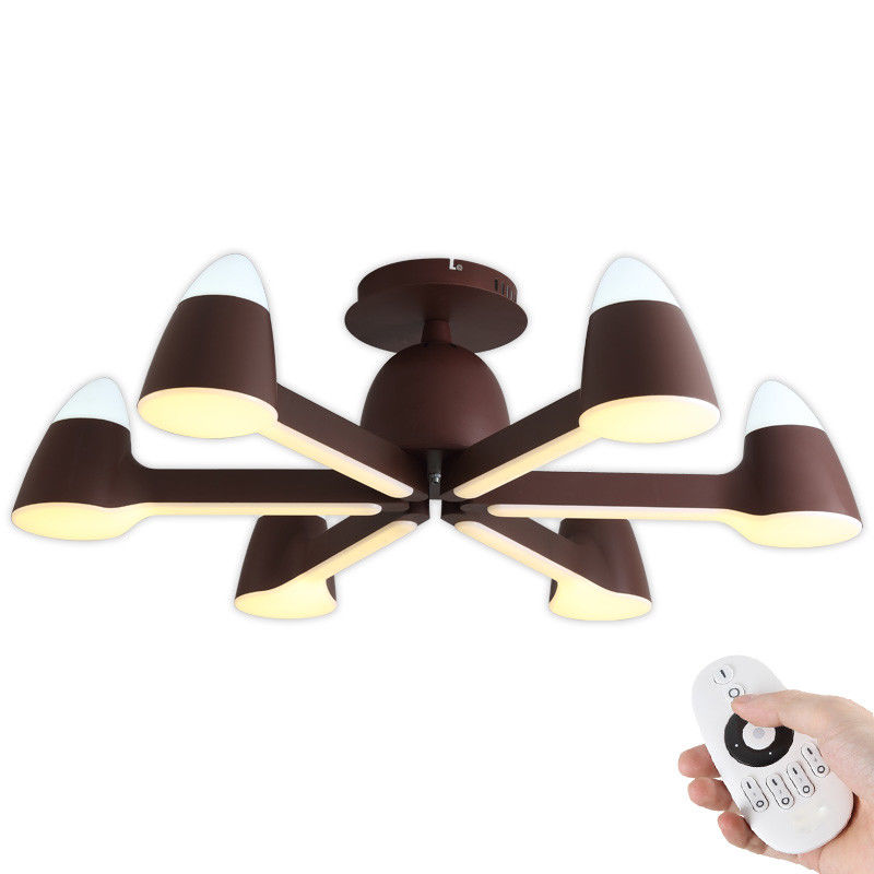 Lampa sufitowa LED 9072-6 z pilotem Regulacja barwy/jasności światła Akrylowy klosz