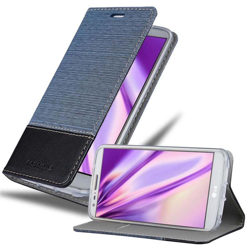 Cadorabo Etui do LG G2 MINI Etui ochronne w kolorze niebieskim Etui na telefon komórkowy Etui na książkę Etui na okładkę