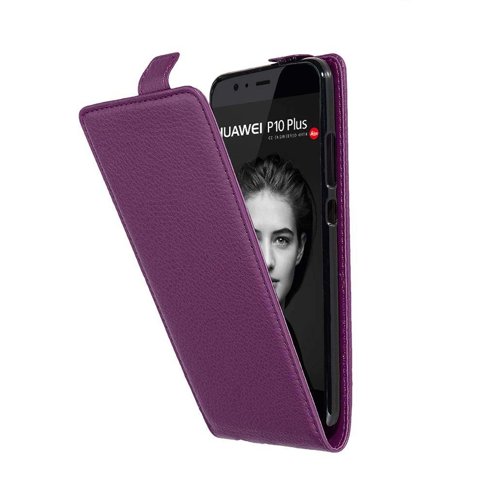 Etui ochronne Cadorabo do Huawei P10 PLUS w kolorze fioletowym z klapką na telefon komórkowy z imitacji skóry