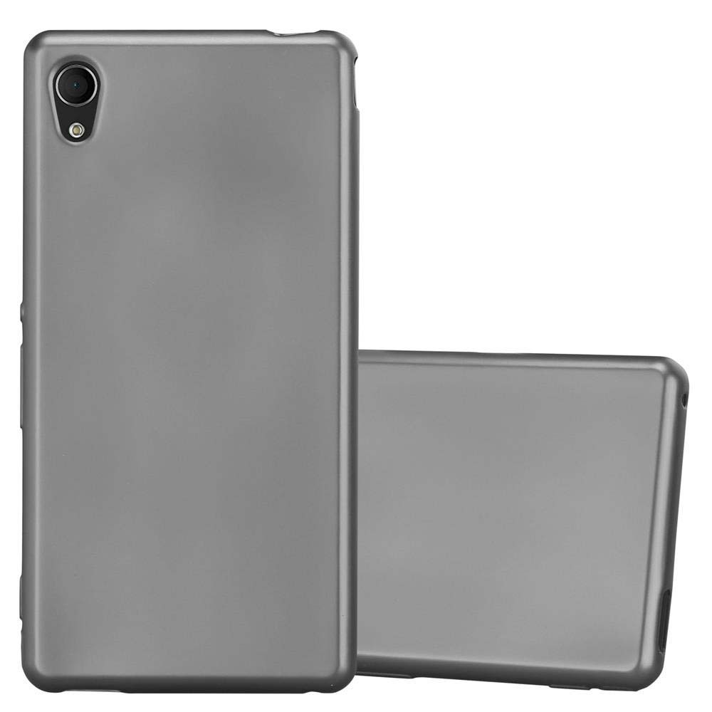 Etui ochronne Cadorabo do Sony Xperia M4 AQUA w kolorze szarym Etui na telefon komórkowy Etui silikonowe TPU Cover Case