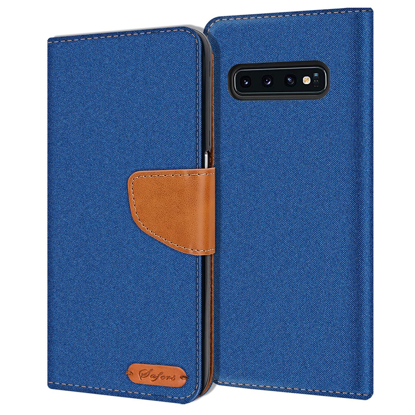Etui na telefon komórkowy Samsung Galaxy S10+ etui z klapką etui ochronne pokrowiec z tkaniny