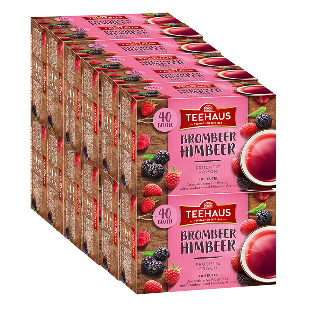 Tea house jeżyna malina herbata owocowa owocowa świeża 90g 12 pack