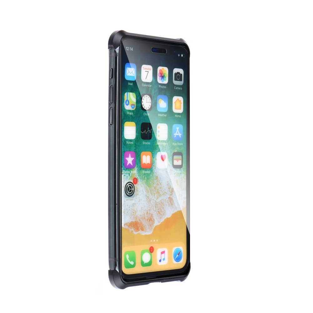 cofi1453 360° Magnet Slim Frameless Metal Case Etui ochronne kompatybilne z iPhone 6 / 6S Etui na telefon komórkowy Ochrona obudowy telefonu komórkowego Czarny