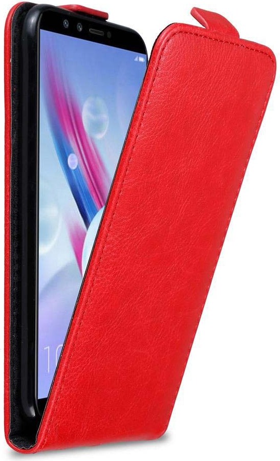 Etui ochronne Cadorabo do Honor 9 LITE w kolorze czerwonym Etui z klapką na telefon komórkowy Etui Cover