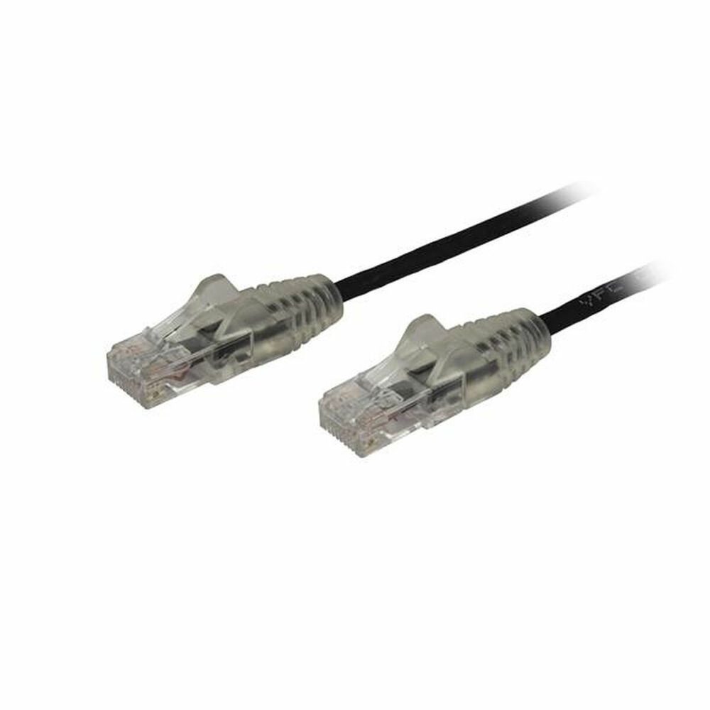 Startech.com 2,5 m cienki kabel sieciowy ethernet cat6 bez zaczepów - kabel sieciowy bez zaczepów - czarny, dożywotnia gwarancja