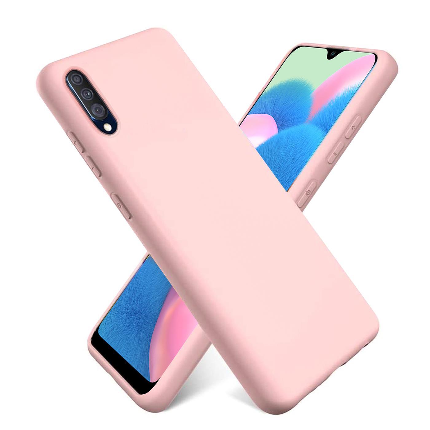 Etui Samsung Galaxy A50 / A30s silikonowo-żelowe etui ochronne na telefon komórkowy, różowe