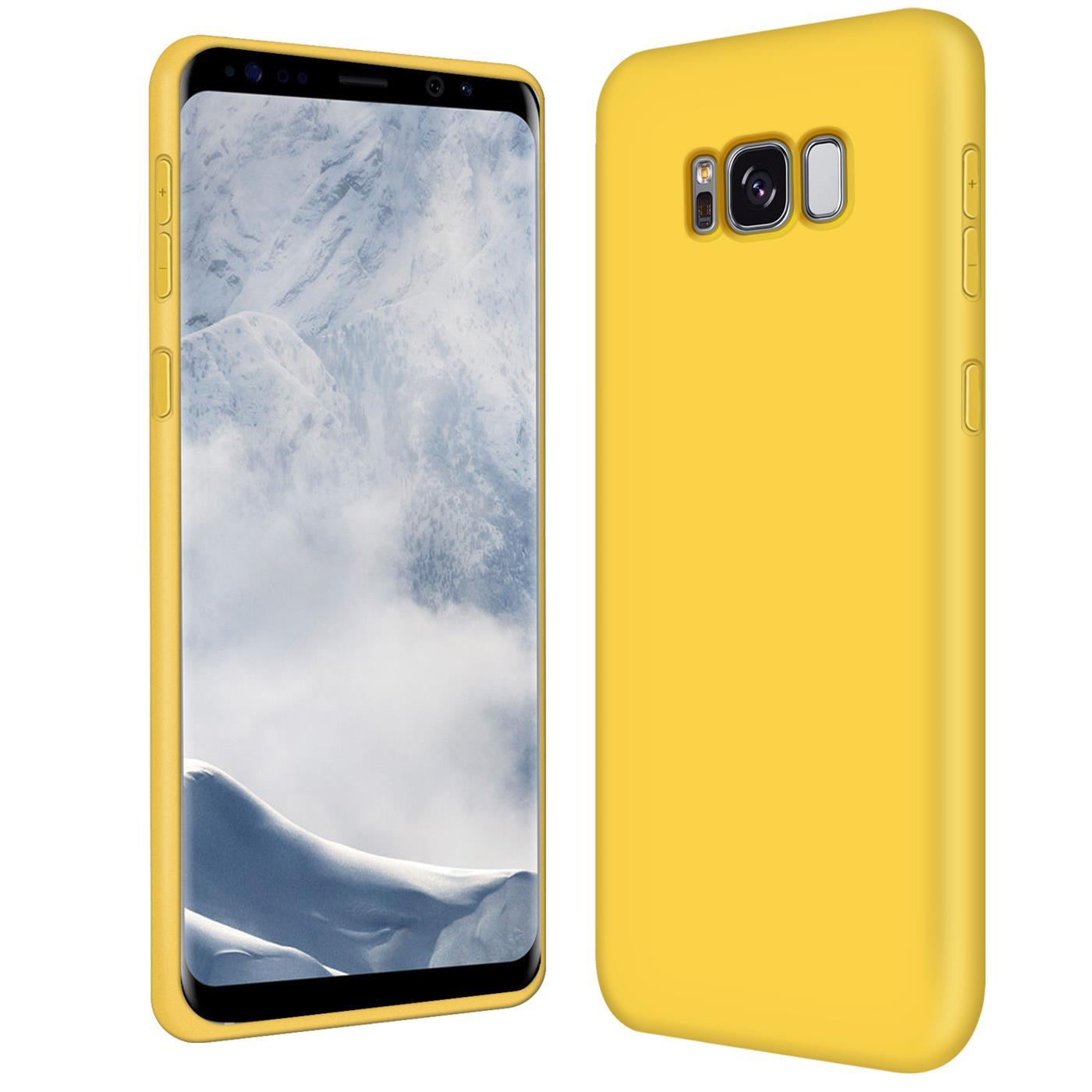 Pokrowiec ochronny na telefon komórkowy Samsung Galaxy S8+ silikonowo-żelowe etui na telefon komórkowy, żółte