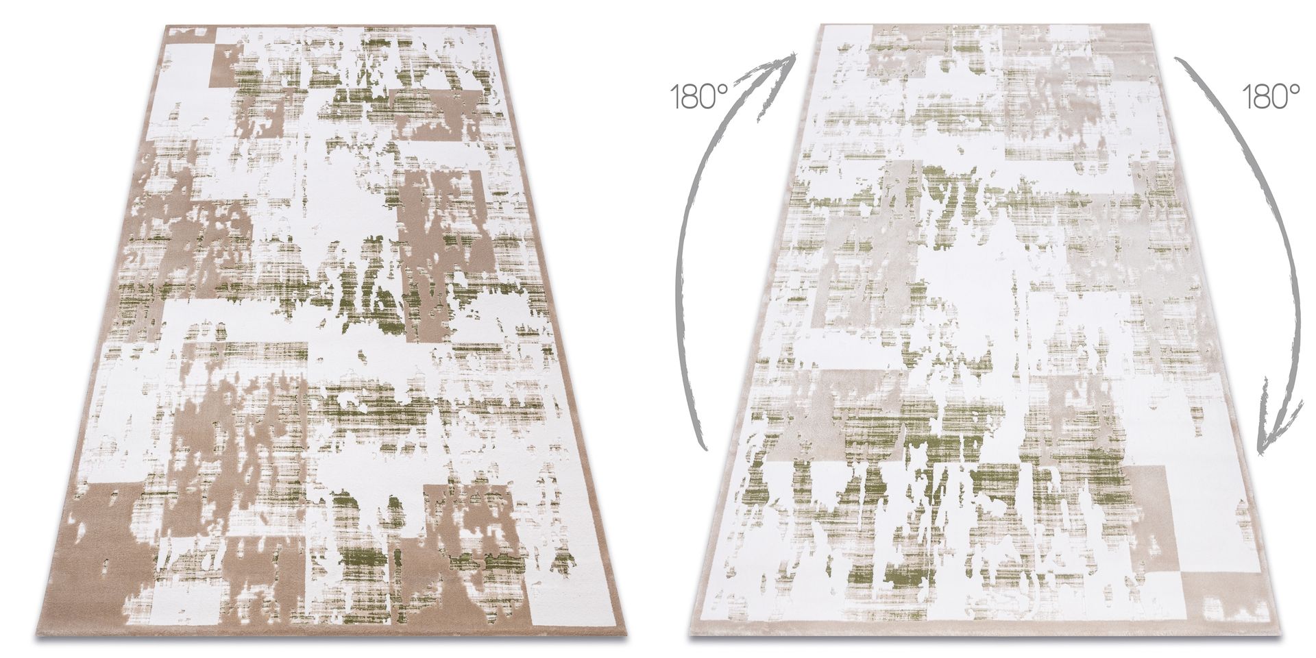 Dywan AKRYL USKUP 9486 zielony beżowy 160x230 cm